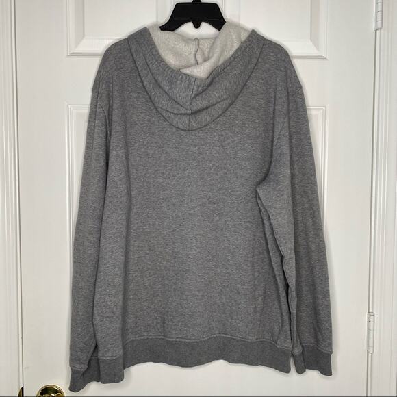 SKECHERS Men’s Grey Logo Heavyweight Pullover Sweatshirt Hoodie Size Large - Picture 2 of 5